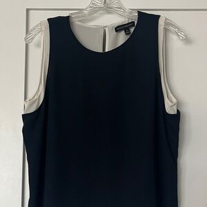 Banana Republic Black Shell Top with White Trim